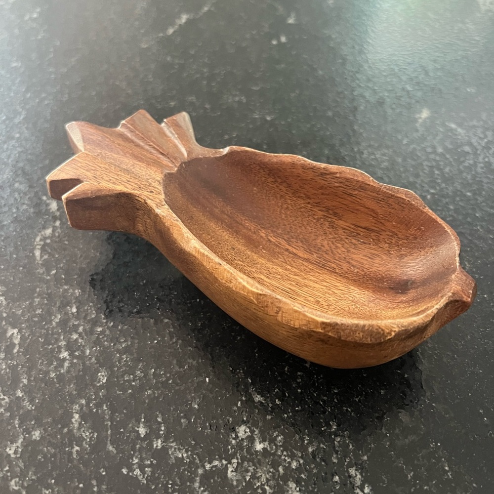 Wood Pineapple Bowl
